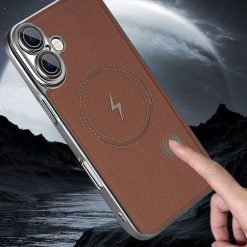 Premium Lightning Leather Magnetic Phone Case
