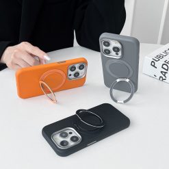 Rotating Stand Magnetic Leather Phone Case