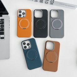 Rotating Stand Magnetic Leather Phone Case