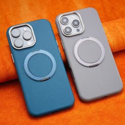 Rotating Stand Magnetic Leather Phone Case