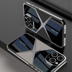 Advanced Electroplated Imitation Leather Magnetic Phone Case