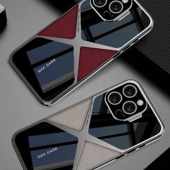Advanced Electroplated Imitation Leather Magnetic Phone Case