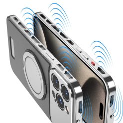 Metal Leather Buckle Magnetic Phone Case