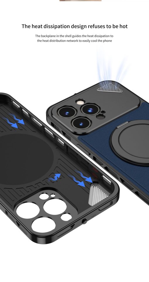 Metal Leather Buckle Magnetic Phone Case