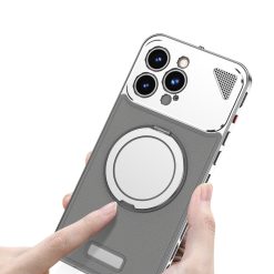 Metal Leather Buckle Magnetic Phone Case
