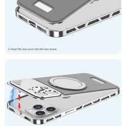 Metal Leather Buckle Magnetic Phone Case