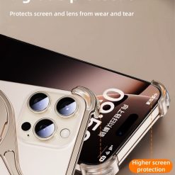 M-shaped Metal Rotating Stand Magnetic Phone Case