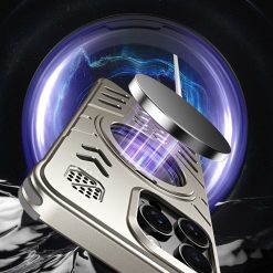 New Knight Series Metal Heat Dissipation Magnetic Phone Case