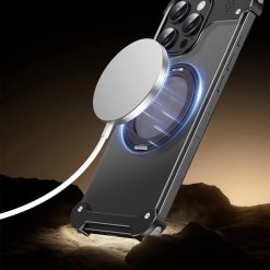 Fragrance Transparent Alloy Bracket Magnetic Phone Case