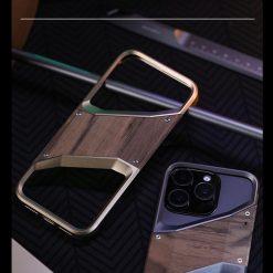 Original Wood Metal Heat Dissipation Phone Case