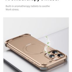 Metal Aroma Rotating Bracket Magnetic Phone Case