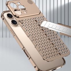 Metal Snap Lens Protection Aromatherapy Heat Dissipation Mobile Phone Case