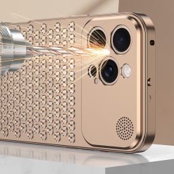 Metal Snap Lens Protection Aromatherapy Heat Dissipation Mobile Phone Case