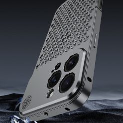 Metal Snap Lens Protection Aromatherapy Heat Dissipation Mobile Phone Case
