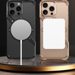 S-shaped Compass Rotating Magnetic Bracket Mobile Phone Case