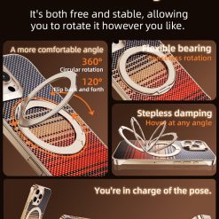 Kevlar Elegant Magnetic Rotating Bracket Phone Case