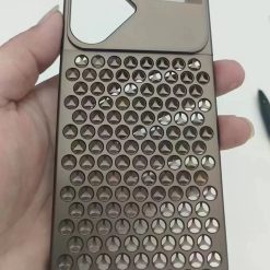 2025 Creative Fragrance heat dissipation metal snap phone case