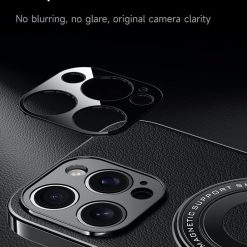 Hidden Bracket Magnetic Leather Pivot Case