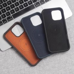Kevlar Carbon Fiber Leather Anti-Fall Magnetic Phone Case