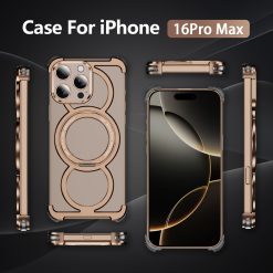Audi Ring Metal Magnetic Rotating Bracket Phone Case