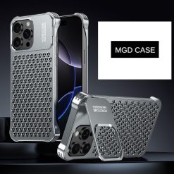 New Metal Hollow Heat Dissipation Bracket Phone Case