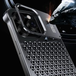 New Metal Hollow Heat Dissipation Bracket Phone Case