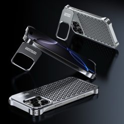 New Metal Hollow Heat Dissipation Bracket Phone Case