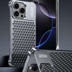 New Metal Hollow Heat Dissipation Bracket Phone Case