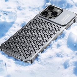 New Metal Hollow Heat Dissipation Bracket Phone Case