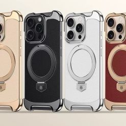 Brand New Plain Leather Borderless Magnetic Bracket Mobile Phone Case