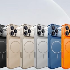 Frosted Magnetic Large Window Lens Protective Phone Case
