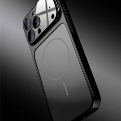Frosted Magnetic Large Window Lens Protective Phone Case