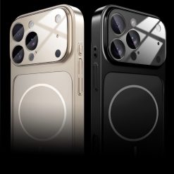 Frosted Magnetic Large Window Lens Protective Phone Case