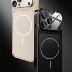 Frosted Magnetic Large Window Lens Protective Phone Case