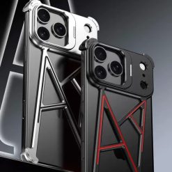 Innovative A-shaped Metal Lens Holder Phone Case
