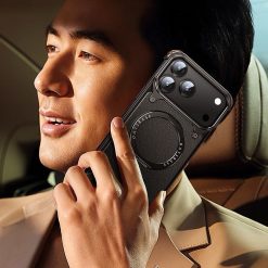 Luxury Genuine Leather Frameless Rotating Stand Phone Case