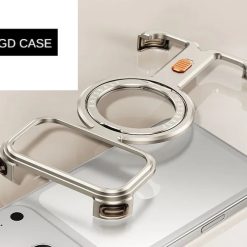 ¦Ð-shaped Metal Magnetic Mobile Phone Case