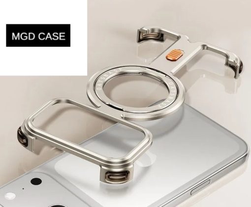 ¦Ð-shaped Metal Magnetic Mobile Phone Case