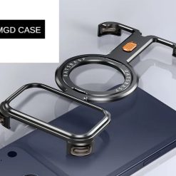 ¦Ð-shaped Metal Magnetic Mobile Phone Case