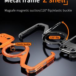 2025 New Z-shaped Metal Magnetic Phone Case
