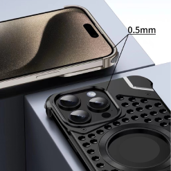 Metal Magnetic Frameless Armor Phone Case