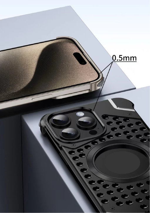 Metal Magnetic Frameless Armor Phone Case