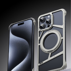 Magnetic Heat Dissipation Metal Rotating Stand Phone Case