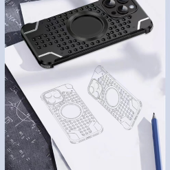 Metal Magnetic Frameless Armor Phone Case