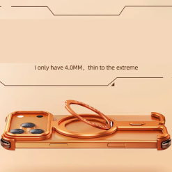 ¦Ð-shaped Metal Magnetic Mobile Phone Case