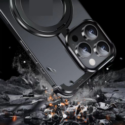 ¦Ð-shaped Metal Magnetic Mobile Phone Case