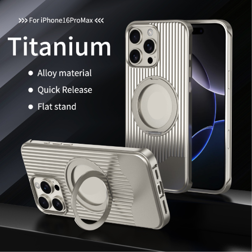 Luggage Style Telescopic Bracket Metal Magnetic Phone Case