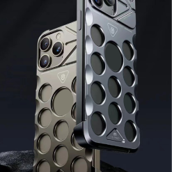 Metal Fragrance Hollow Dot Heat Dissipation Phone Case