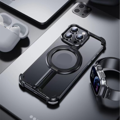 ¦Ð-shaped Metal Magnetic Mobile Phone Case