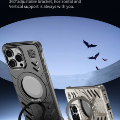 New Knight Series Metal Heat Dissipation Magnetic Phone Case